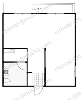 マンション四谷8階の間取図