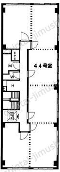 喜助新千代田ビル4階の間取図