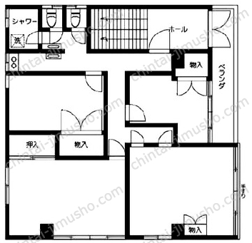 コスモスビル4階の間取図