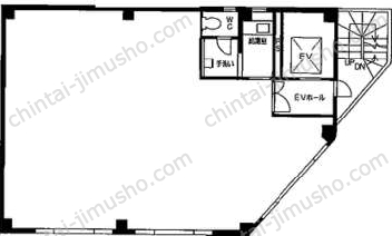 O&K1.1.1ビル3階の間取図