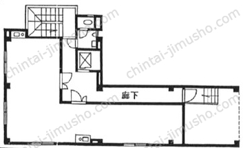 東栄ビル1階の間取図