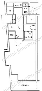 新宿アイランドアネックスの間取図