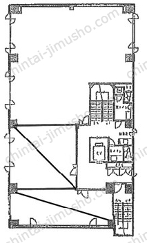 新横浜葉山第三ビル5階の間取図