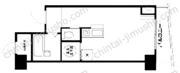 ラフィネ新宿7階の間取図