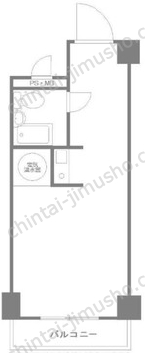 ラフィネ新宿7階の間取図