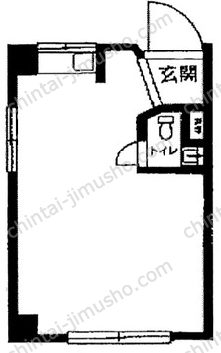 カーサ御苑5階の間取図