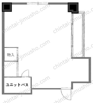 ラフィネ新宿6階の間取図