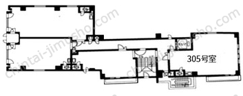 本八幡駅西口ビル3階の間取図