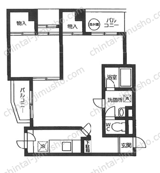 シャーレー原宿の間取図