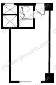 赤坂レジデンシャルホテル4階の間取図