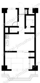 サンセール新宿5階の間取図