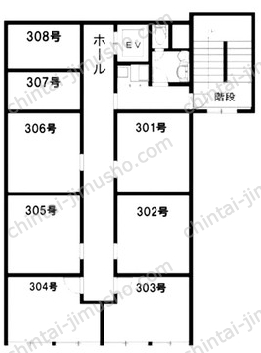 水道橋伊藤ビルの間取図