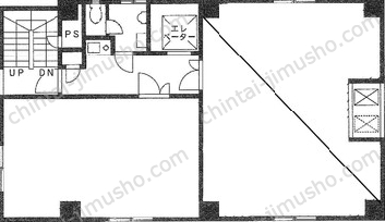 中根ビル6階の間取図