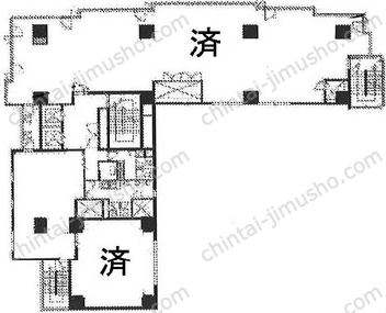 中央第6関内ビルの間取図