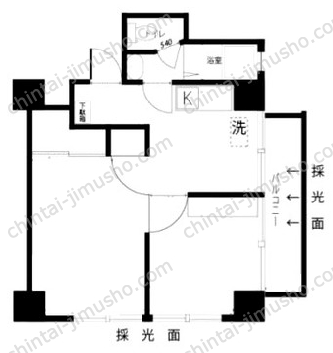 新宿タウンプラザ4階の間取図