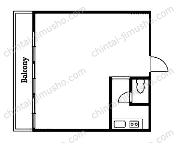 曙マンション2階の間取図