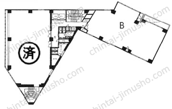 常盤ビル3階の間取図