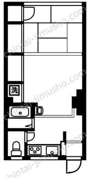 弁三ビル4Fの間取図