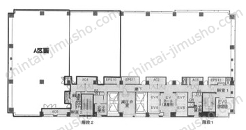 晴海アイランドトリトンスクエアオフィスタワーW12階の間取図