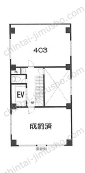 小野商ビル4階の間取図