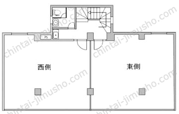西川ビル3階の間取図