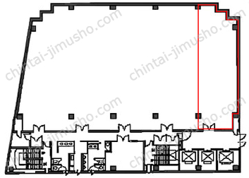 オーク桜木町ビル8階の間取図