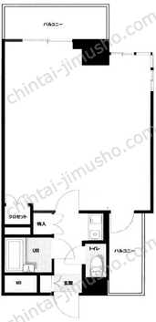 藤和半蔵門コープ7階の間取図