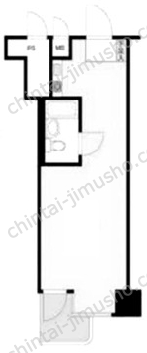 ラフィネ東銀座6階の間取図