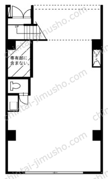 高嶋ビル1階の間取図