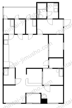辻諏訪通りビル1階の間取図