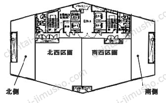 京阪世田谷ビル12階の間取図