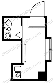 柳橋ビル4階の間取図