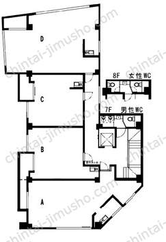 CROSS三田8階の間取図
