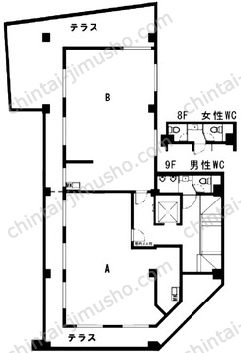 CROSS三田9階の間取図
