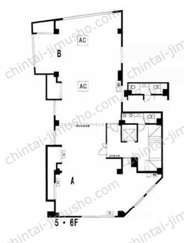 CROSS三田6階の間取図