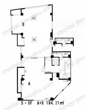 CROSS三田6階の間取図