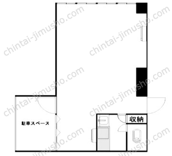 エステームノア1階の間取図