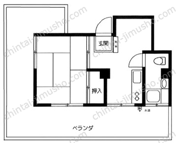 第二前澤マンション4Fの間取図