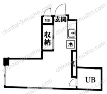 戸越パークヴィラ4Fの間取図