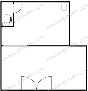 PRISM Inn Komagata Asakusa1階の間取図