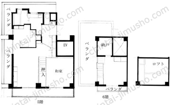 ドエル目黒一括貸の間取図