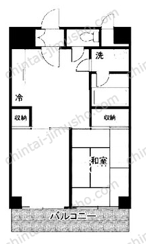 ハイツオーエドの間取図