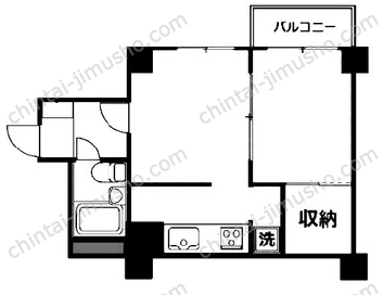 明石町ツインクロスの間取図