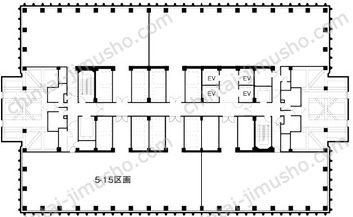 新宿野村ビルの間取図