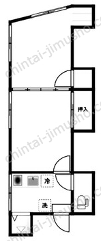 コーポすみれ2階の間取図