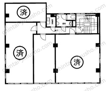 芳町ビルの間取図