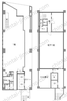 クロスサイド田町ビルの間取図
