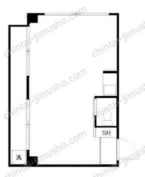 ふくやビル2階の間取図