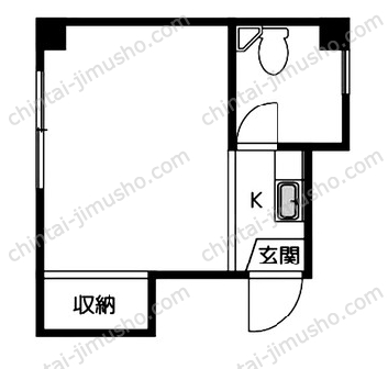 マンションうぐいす2階の間取図