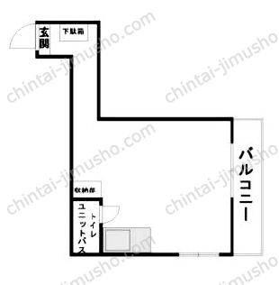 池袋見真ビル3階の間取図